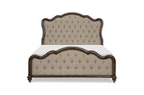 Heath Court Brown Oak Upholstered Panel Bedroom Set from Homelegance - Luna Furniture