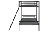 Hector Black Twin/Twin Metal Bunkbed from Furniture of America - Luna Furniture