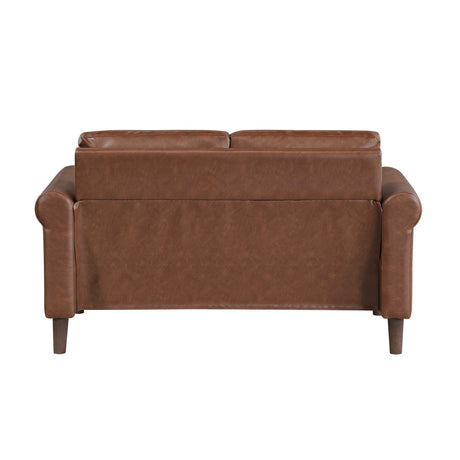 Hector Chocolate Loveseat from Homelegance - Luna Furniture