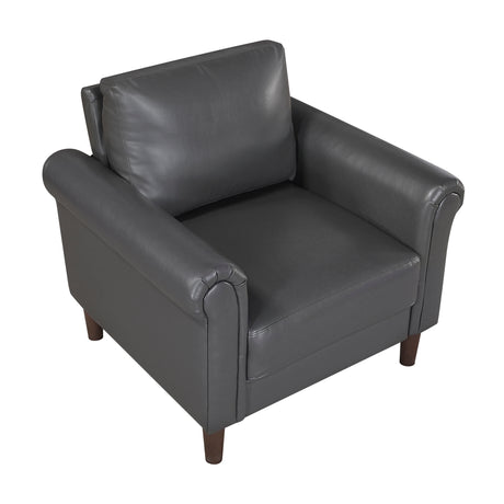 Hector Dark Gray Chair from Homelegance - Luna Furniture