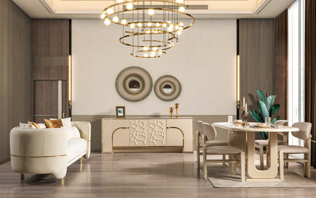 Helena Ivory Dining Server from Nova Furniture - Luna Furniture