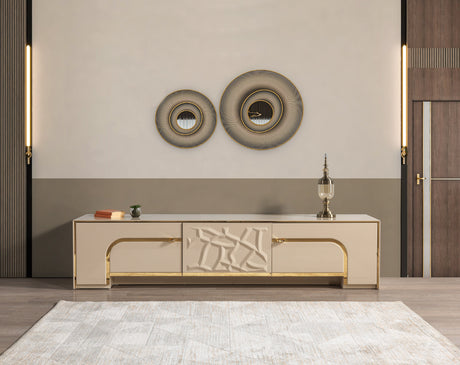 Helena Ivory TV Stand from Nova Furniture - Luna Furniture