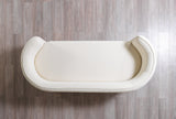 Helena Ivory Velvet 82" Loveseat from Nova Furniture - Luna Furniture