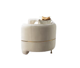 Helena Ivory Velvet 82" Loveseat from Nova Furniture - Luna Furniture