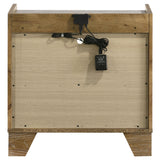 Henderson Medium Oak 1-Drawer LED Nightstand from Coaster - Luna Furniture