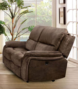 Henricus Dark Brown Loveseat from Furniture of America - Luna Furniture