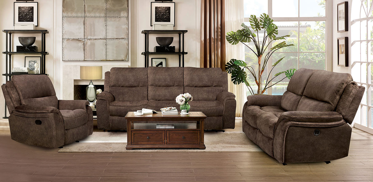 Henricus Dark Brown Loveseat from Furniture of America - Luna Furniture
