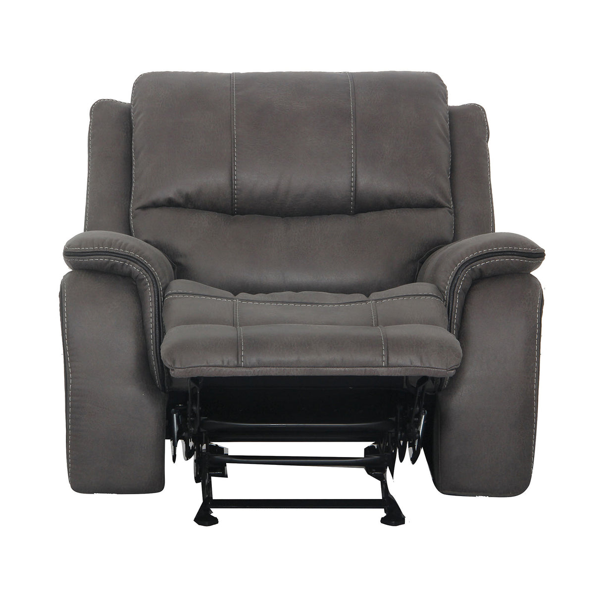 Henricus Dark Gray Glider Recliner from Furniture of America - Luna Furniture