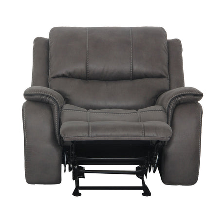 Henricus Dark Gray Glider Recliner from Furniture of America - Luna Furniture