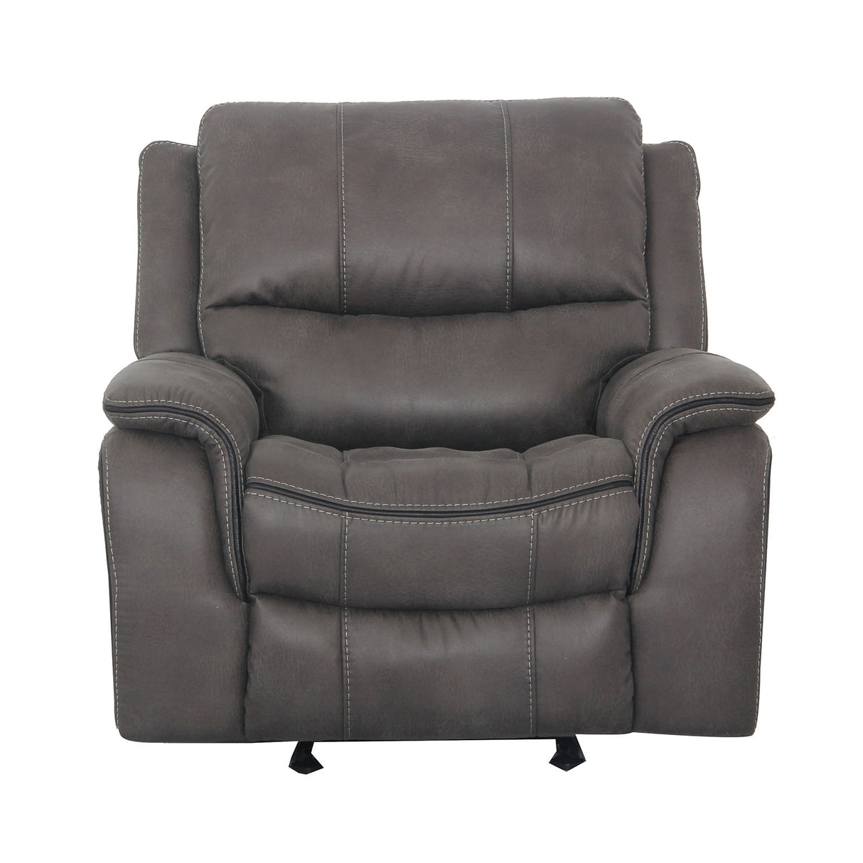 Henricus Dark Gray Glider Recliner from Furniture of America - Luna Furniture