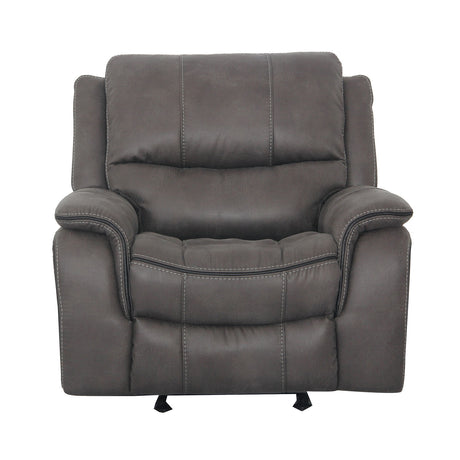 Henricus Dark Gray Glider Recliner from Furniture of America - Luna Furniture