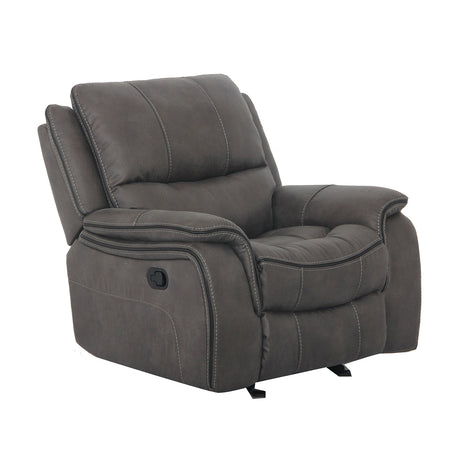 Henricus Dark Gray Glider Recliner from Furniture of America - Luna Furniture