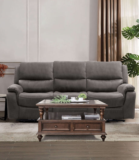 Henricus Dark Gray Sofa from Furniture of America - Luna Furniture