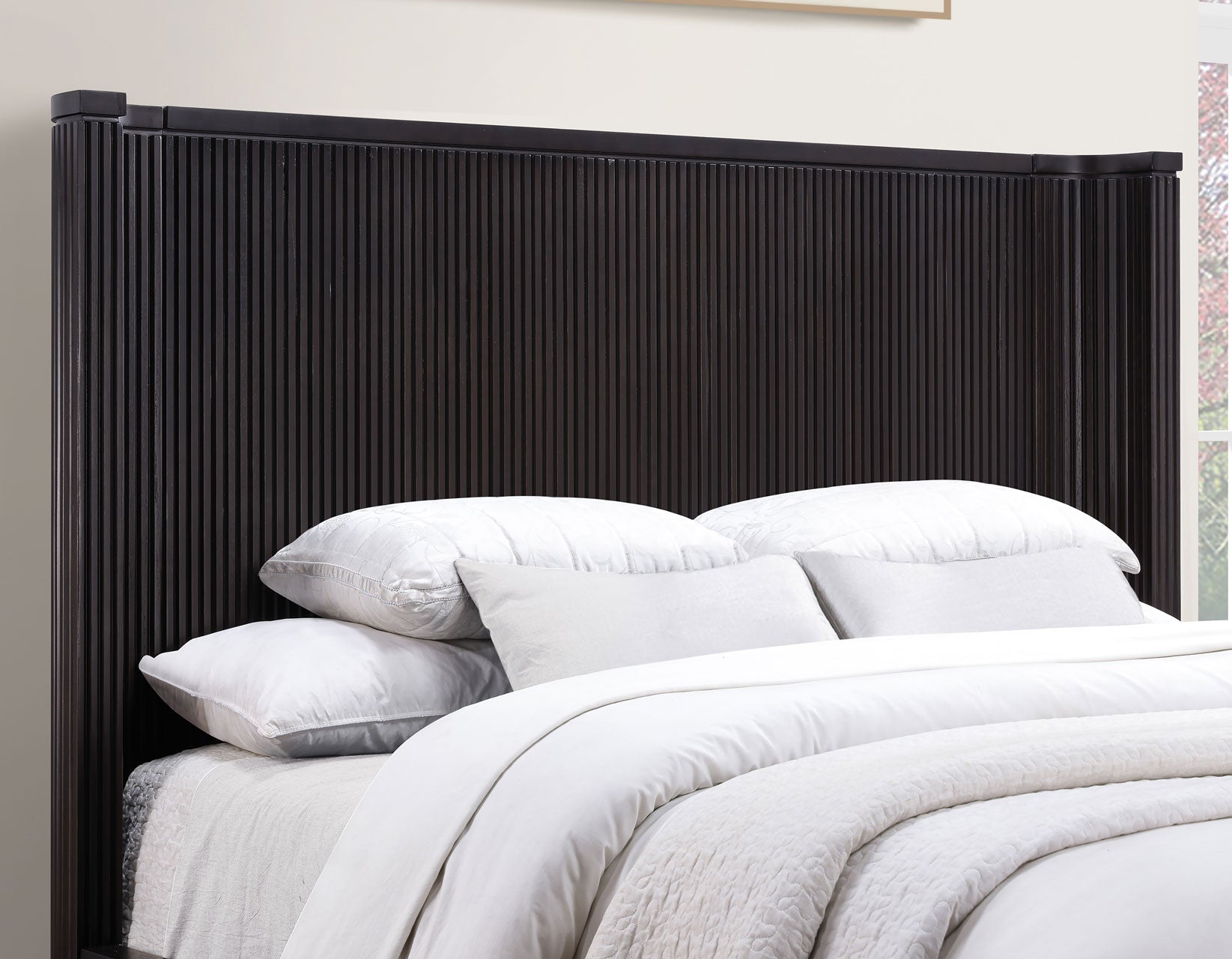 Steve Silver Henry Reeded King 4-Piece Bedroom Set, Espresso