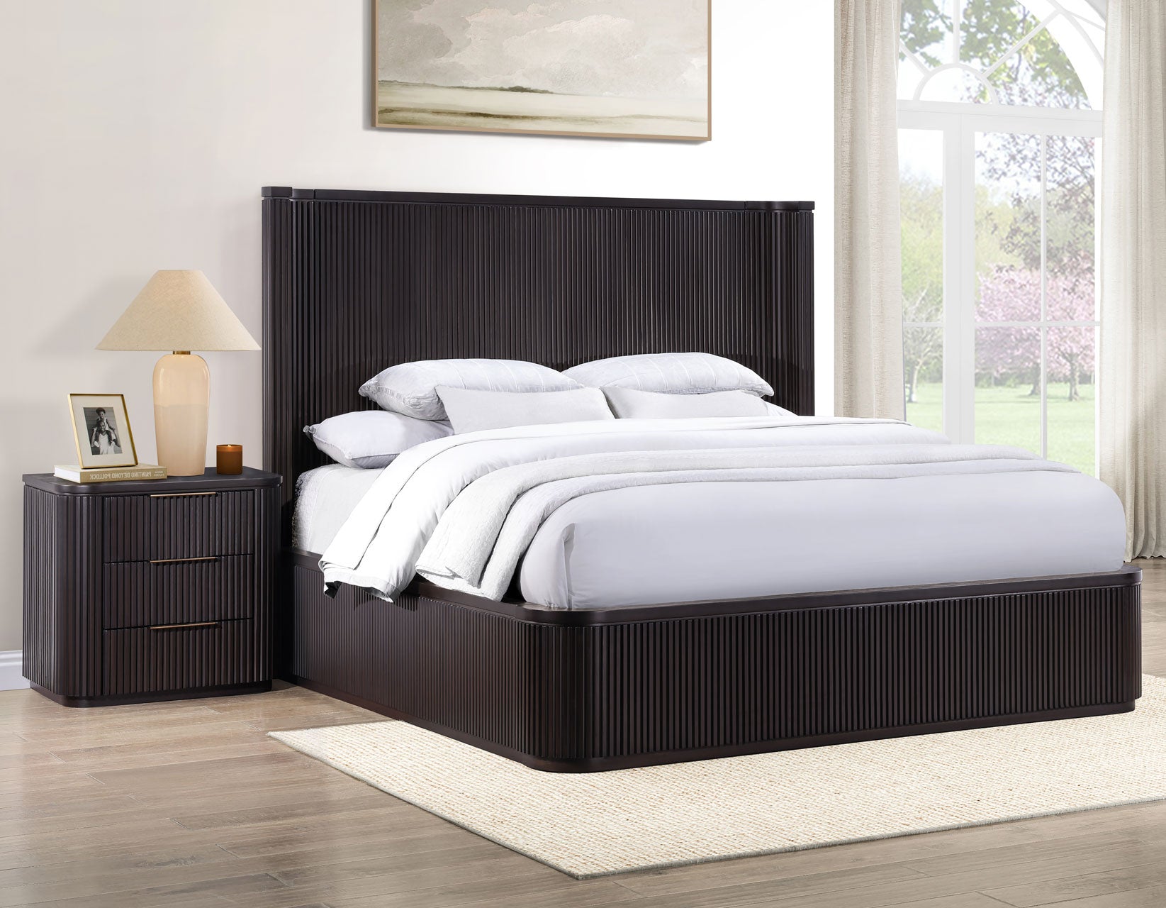Steve Silver Henry Reeded Espresso Bedroom Set – Luna Furniture