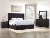 Henry Reeded Queen Bed, Espresso Finish from Steve Silver - Luna Furniture