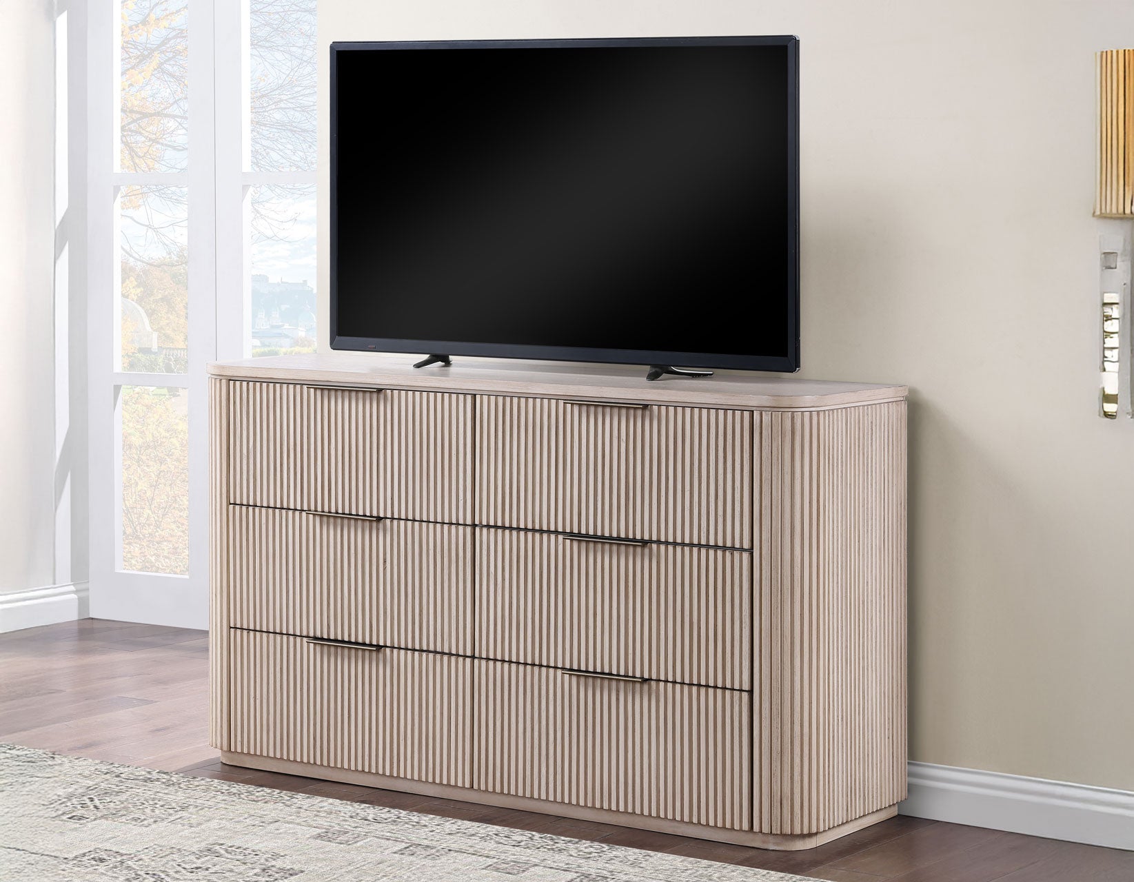 Steve Silver Henry Reeded Warm Tan Bedroom Set – Luna Furniture