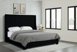 Herald Black Queen Upholstered Bed from Happy Homes - Luna Furniture