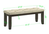 Herbert Espresso/Beige Dining Bench from Crown Mark - Luna Furniture