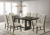 Herbert Espresso/Beige Extendable Dining Set from Crown Mark - Luna Furniture