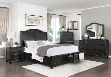 1420K-1EK* (3) Eastern King Platform Bed with Footboard Storage from Homelegance - Luna Furniture