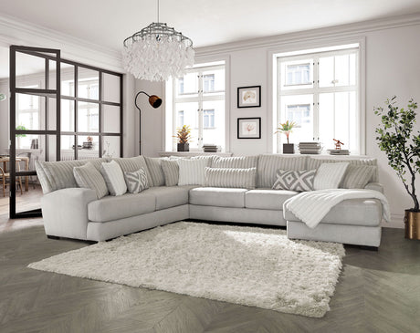 Hermiston Gray Sectional from Furniture of America - Luna Furniture