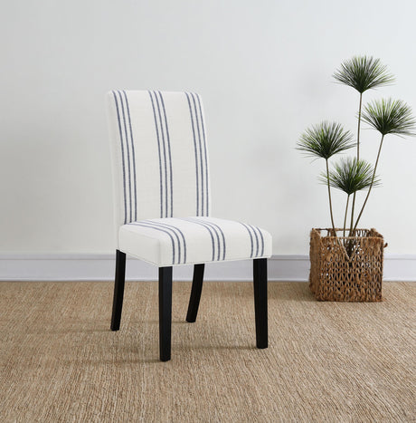 Herran Beige Upholstered Dining Side Chair, Set of 2 from Coaster - Luna Furniture