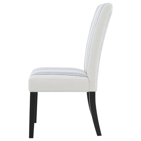 Herran Beige Upholstered Dining Side Chair, Set of 2 from Coaster - Luna Furniture