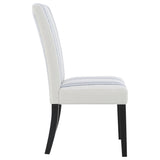 Herran Beige Upholstered Dining Side Chair, Set of 2 from Coaster - Luna Furniture