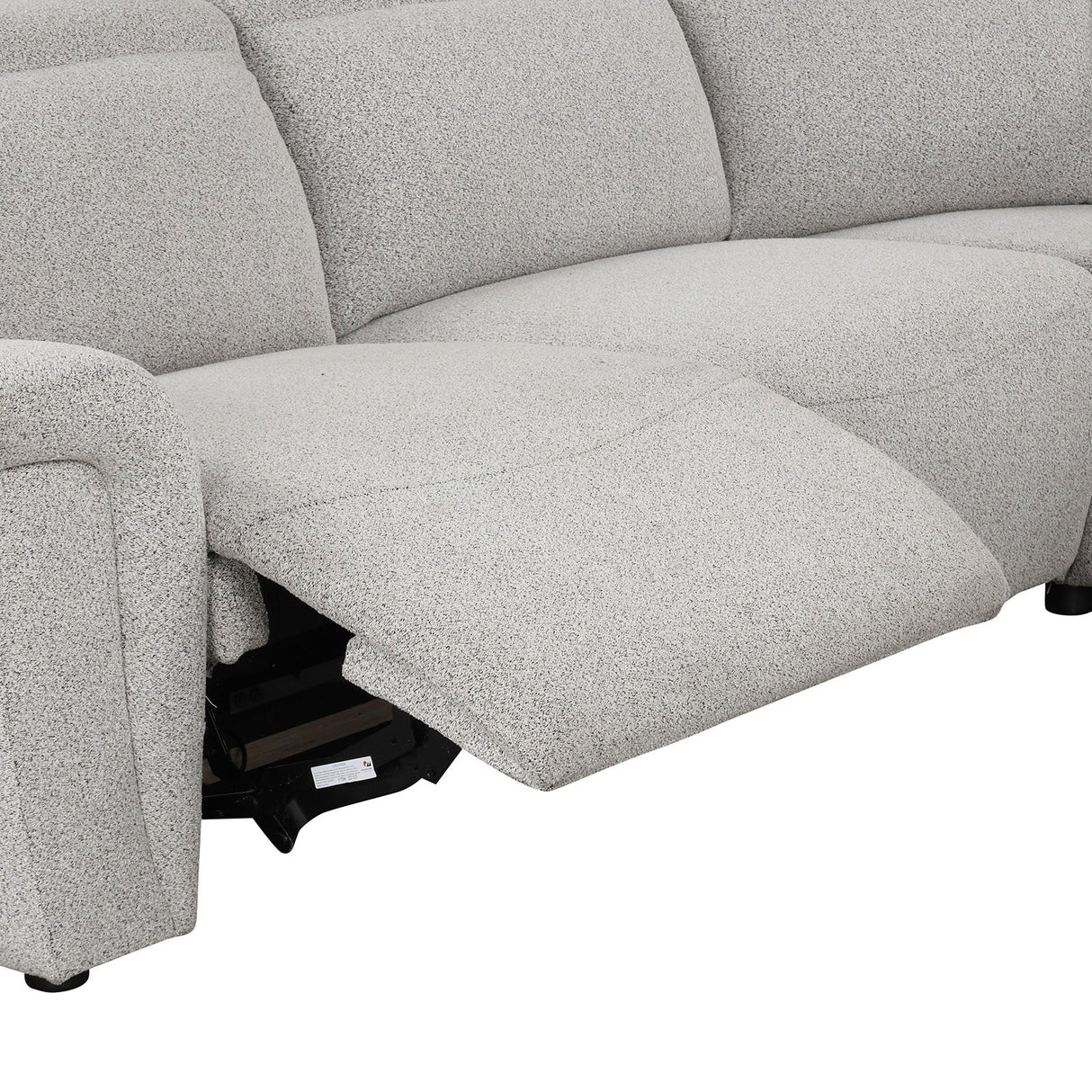 Hieronimus Light Gray Power Sectional from Furniture of America - Luna Furniture