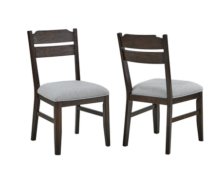 Higgins Dark Oak Dining Chair, Set of 2 from Crown Mark - Luna Furniture
