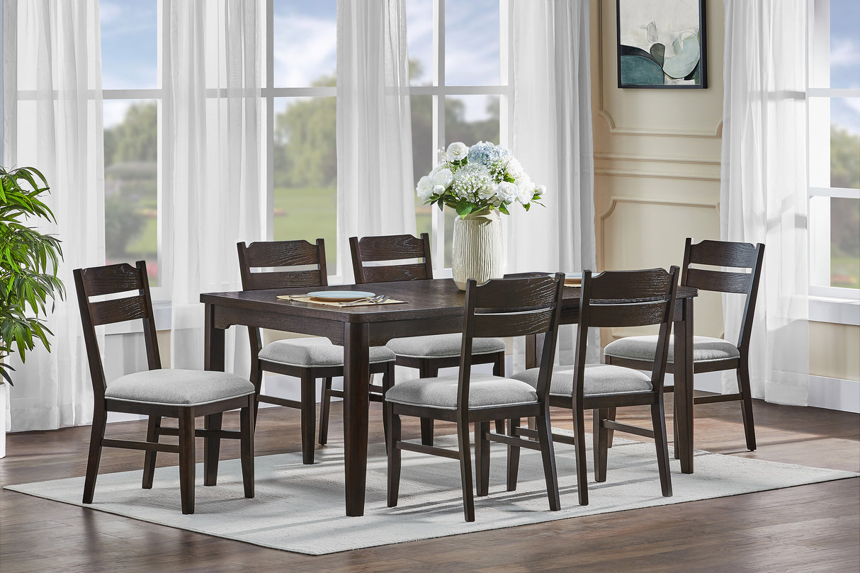 Higgins Dark Oak Dining Set from Crown Mark - Luna Furniture
