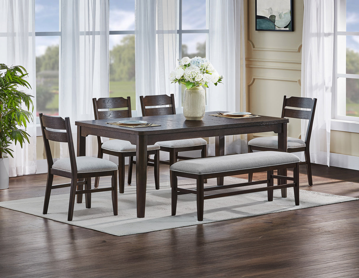 Higgins Dark Oak Dining Set from Crown Mark - Luna Furniture