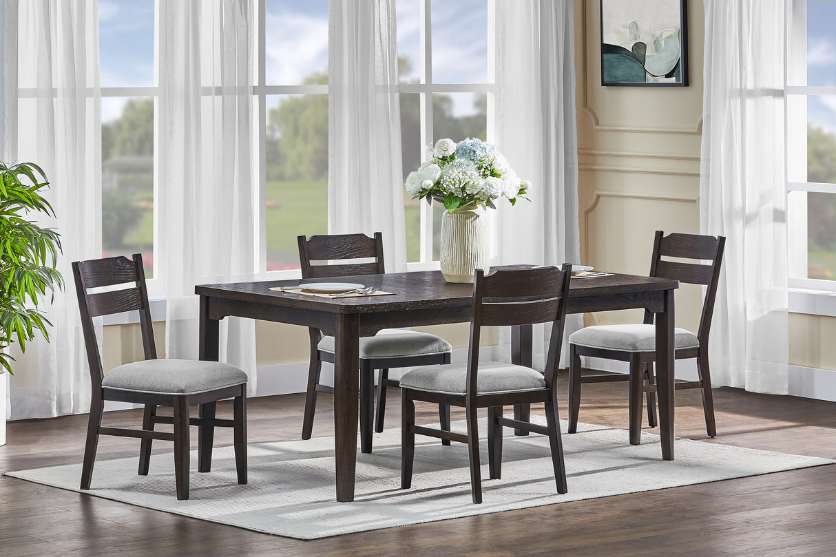 Higgins Dark Oak Dining Set from Crown Mark - Luna Furniture