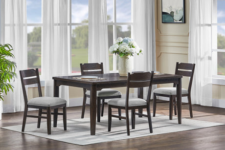 Higgins Dark Oak Dining Table from Crown Mark - Luna Furniture
