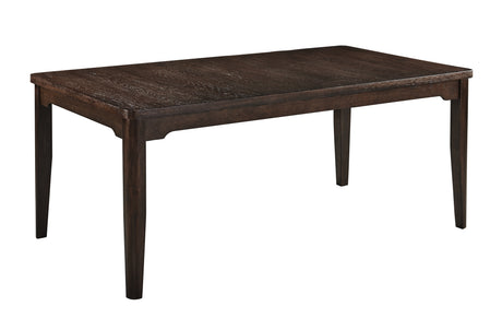 Higgins Dark Oak Dining Table from Crown Mark - Luna Furniture