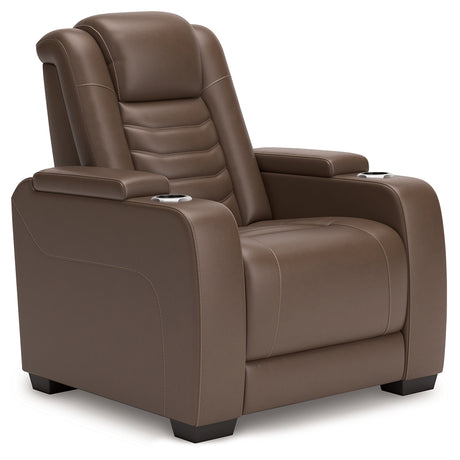 High Impact Tobacco Power Recliner from Ashley - Luna Furniture