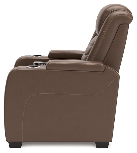 High Impact Tobacco Power Recliner from Ashley Furniture - Luna Furniture