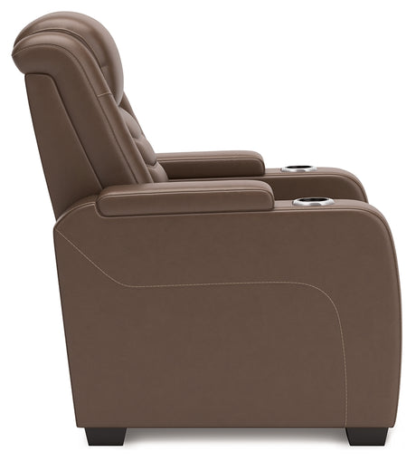 High Impact Tobacco Power Recliner from Ashley Furniture - Luna Furniture