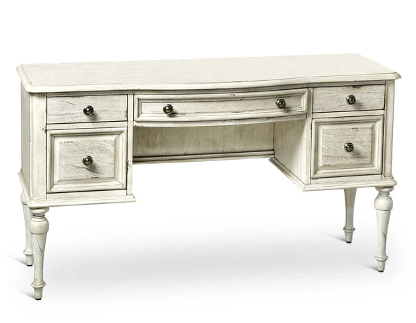 Highland Park Cathedral White Vanity Desk (Desk Only)