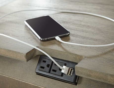 Highland Park Nightstand, Waxed Driftwood from Steve Silver - Luna Furniture