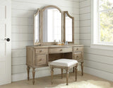 Highland Park Waxed Driftwood 3-Piece Vanity Set from Steve Silver - Luna Furniture