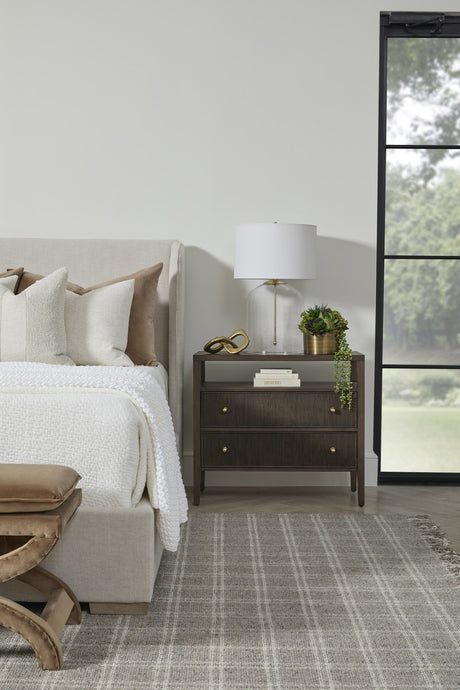 Highland Open Shelf 2-drawer Nightstand from Essentials For Living - Luna Furniture