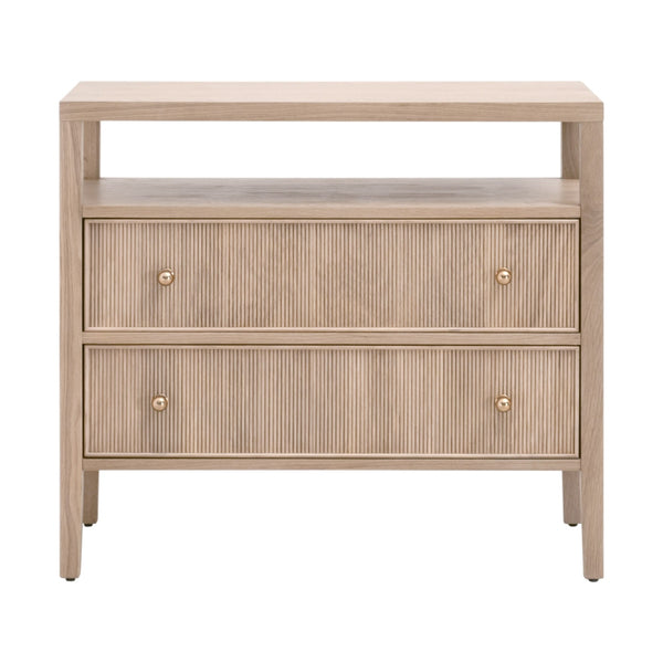 Highland Open Shelf 2-drawer Nightstand