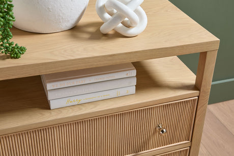 Highland Open Shelf 2-drawer Nightstand from Essentials For Living - Luna Furniture