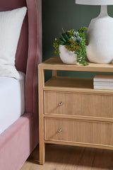 Highland Open Shelf 2-drawer Nightstand from Essentials For Living - Luna Furniture