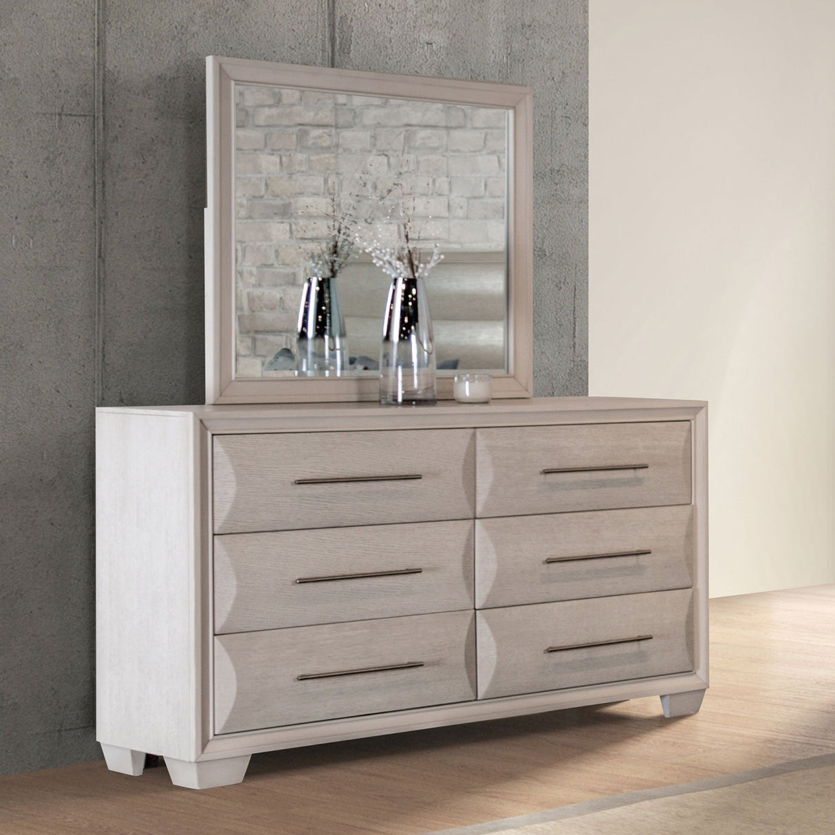 Furniture of America Chemnitz White Dresser