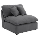 Hobson Charcoal 5-Piece Upholstered Modular Sectional with Ottoman from Coaster - Luna Furniture