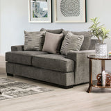 Holborn Gray Loveseat from Furniture of America - Luna Furniture