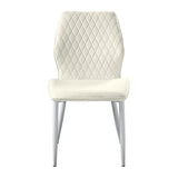 Hollis White/Beige Stone Top Dining Set from Homelegance - Luna Furniture